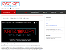 Tablet Screenshot of krazykopy.com